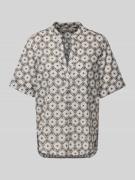 Marc O'Polo Relaxed Fit Blusenshirt aus reiner Baumwolle in Marine, Gr...