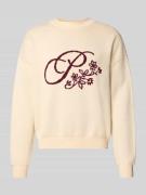 PROHIBITED Oversized Strickpullover mit gerippten Abschlüssen in Ecru,...