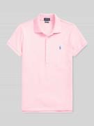 Polo Ralph Lauren Slim Fit Poloshirt aus Baumwoll-Mix in Rosa, Größe L