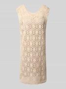 s.Oliver BLACK LABEL Relaxed Fit Knielanges Kleid aus Häkelspitze in S...