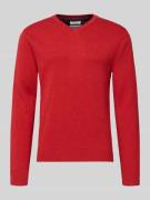Tom Tailor Regular Fit Pullover aus reiner Baumwolle in Rot, Größe L