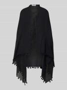 Seafolly Tunika mit Ausfransungen in Black, Größe 1