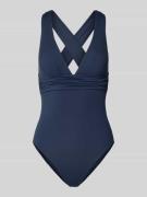 Seafolly Body mit V-Ausschnitt in Dunkelblau, Größe 38