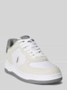 Polo Ralph Lauren Low Top Sneaker aus Leder-Mix Modell 'MASTERS' in We...