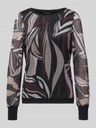 Betty Barclay Longsleeve mit gerippten Abschlüssen in Black, Größe 36