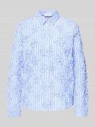 Christian Berg Woman HBK Zümdholzstreifen Streifen Bluse mit Blumen Ap...