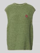 American Vintage Loose Fit Pullunder Woll-Anteil Modell 'ZOLLY' in Oli...