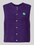 American Vintage Regular Fit Weste mit Alpaka-Woll-Anteil in Violett M...