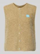 American Vintage Regular Fit Weste mit Alpaka-Woll-Anteil in Sand Mela...