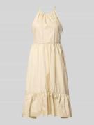 ARMANI EXCHANGE Midikleid mit Eingrifftaschen in Sand, Größe 36