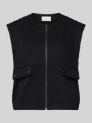 FREE/QUENT Weste mit Rundhalsausschnitt Modell 'Nanni' in Black, Größe...