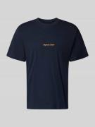 Jack & Jones T-Shirt mit Label-Stitching Modell 'NORREBRO' in Marine, ...