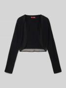 G.O.L. Bolero aus Viskose-Mix in Ripp-Optik in Black, Größe 140