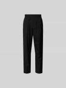 Officine Générale Straight Fit Stoffhose aus reiner Wolle in Black, Gr...