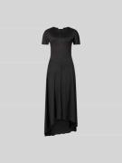 Victoria Beckham Midikleid mit verlängerter Rückseite in Black, Größe ...