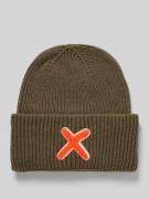 Unio Beanie mit Kaschmir-Anteil in Khaki, Größe 1