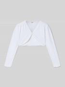 s.Oliver RED LABEL Regular Fit Bolero aus Baumwoll-Mix in Weiss, Größe...