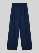 s.Oliver RED LABEL Regular Fit Weite Hose in Plissee-Optik in Marine, ...