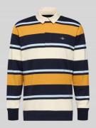 Gant Sweatshirt mit Polokragen und Label-Stitching in Marine, Größe 4X...