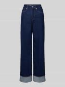 Tom Tailor Denim Regular Fit Wide Leg Jeans aus Baumwoll-Mix in Dunkel...