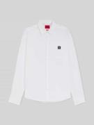 HUGO Slim Fit Freizeithemd aus Baumwoll-Mix Modell 'ERMO' in Weiss, Gr...