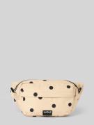 WOUF Bauchtasche mit Label-Badge Modell 'Deauville' in Beige, Größe 1
