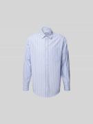 Wood Wood Regular Freizeithemd mit Kentkragen in Blau, Größe L