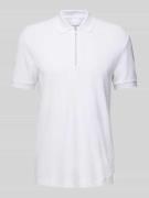BOSS Regular Fit Poloshirt mit Reißverschluss Modell 'Paras' in Weiss,...