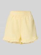 A-view Relaxed Fit Shorts mit Strukturmuster Modell 'Sonja' in GELB, G...