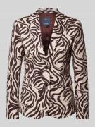 JOOP! Blazer mit Allover-Print in Beige, Größe 36