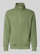 Gant Regular Fit Sweatjacke mit Stehkragen Modell 'Gield' in Oliv, Grö...