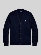 Polo Ralph Lauren Regular Fit Strickjacke aus reiner Baumwolle in Mari...
