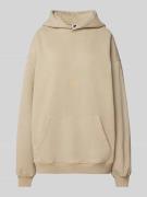 Karo Kauer Oversized Hoodie mit Kapuze in Sand, Größe XL