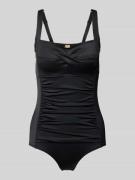 DORINA Badeanzug mit verstellbaren Trägern Modell 'FIJI' in Black, Grö...