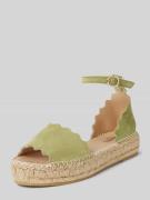 Espadrij Sandalen aus Leder mit Dornschließe Modell 'LYON' in Lind, Gr...