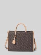 Liu Jo White Handtasche mit Logo-Applikation in Leder-Optik in Dunkelb...