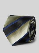 Blick Seidenkrawatte mit Label-Detail in Dunkelgruen, Größe 1