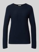 Tom Tailor Regular Fit Strickpullover aus reiner Baumwolle in Marine, ...
