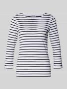 More & More Regular Fit T-Shirt aus Viskose-Mix in Offwhite, Größe 34