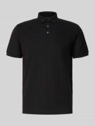 Emporio Armani Regular Fit Poloshirt mit Logo-Stitching in Black, Größ...