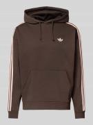 adidas Originals Oversized Hoodie mit Kapuze in Dunkelbraun, Größe L