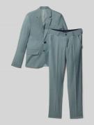 Standar Slim Fit Anzug mit Viskose-Anteil in Schilf, Größe 152