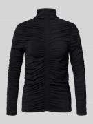 Marc Cain Longsleeve mit Raffungen in Black, Größe 40