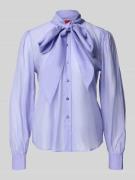 HUGO Regular Fit Schluppenbluse aus Lyocell-Mix Modell 'ELEGANT' in Fl...