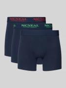 MCNEAL Slim Fit Boxer mit Logo-Detail im 3er-Pack in Marine, Größe L