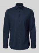 Christian Berg Men Regular Fit Businesshemd mit Kentkragen in Marine, ...