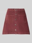 Only Ausgestellter Mini-Rock aus Baumwoll-Mix Modell 'AMAZING' in Mauv...