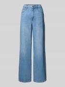 Mango Wide Fit Jeans mit Knopfverschluss Modell 'DANILA' in Jeansblau,...