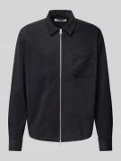 Forét Regular Fit Hemdjacke mit Kentkragen und Zweiwege-Reißverschluss...