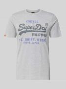 Superdry Relaxed Fit T-Shirt mit Logo-Stitching Modell 'Heritage' in M...